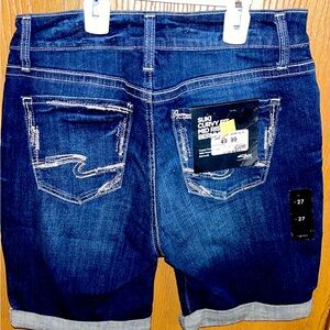 Women’s silver shorts